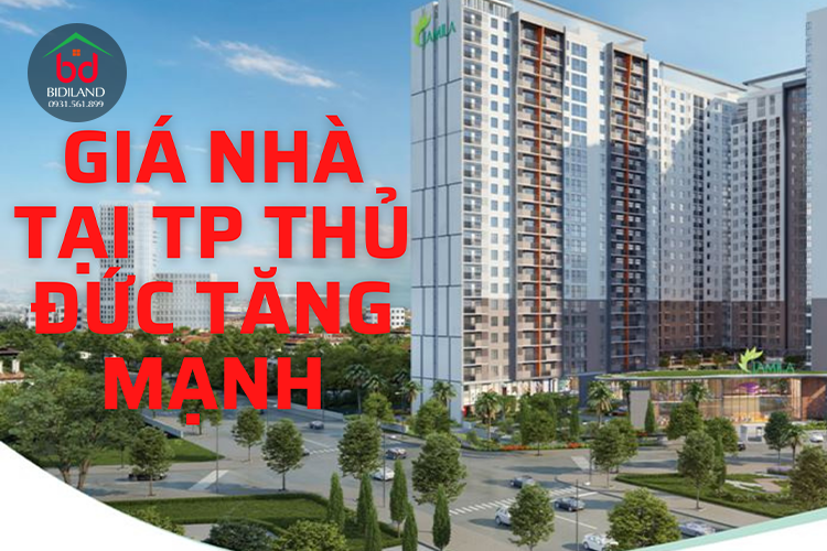 Giá nhà tại TP Thủ Đức tăng mạnh